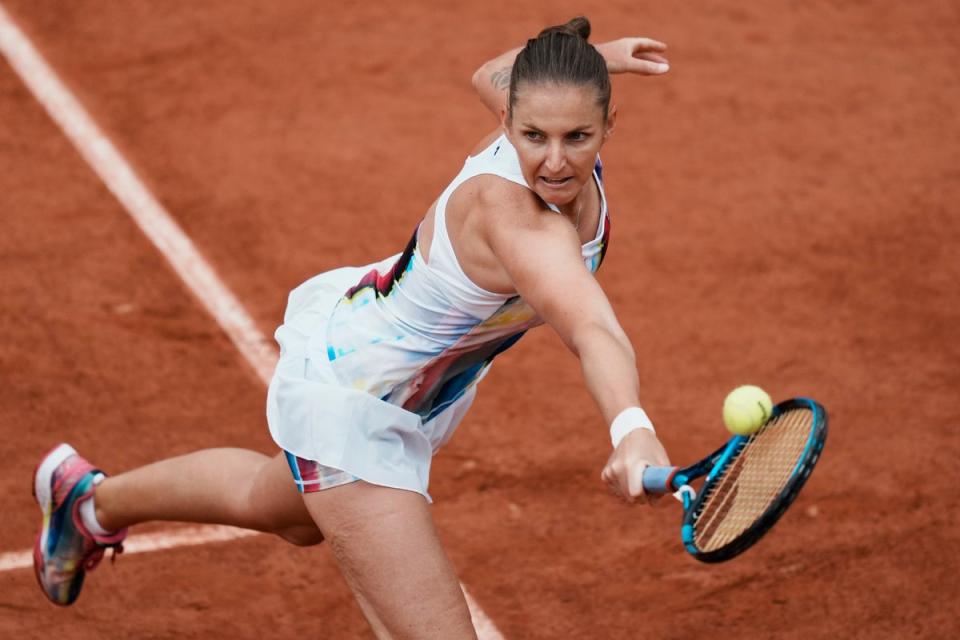 Karolina Pliskova was on the end of a shock defeat (AP)