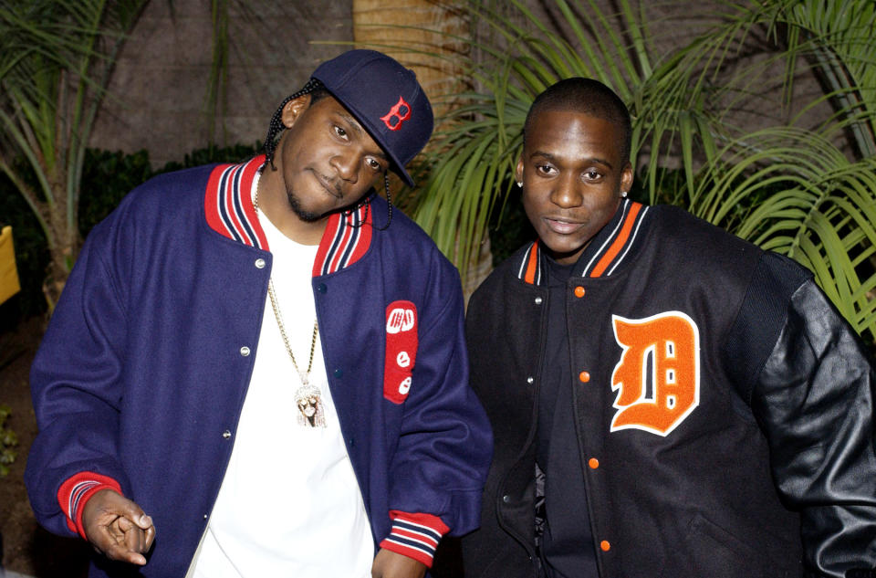 Clipse, Pusha T & Malice during 2002 Billboard Music Awards - Arrivals at MGM Grand Arena in Las Vegas, Nevada, United States. (Photo by L. Cohen/WireImage)