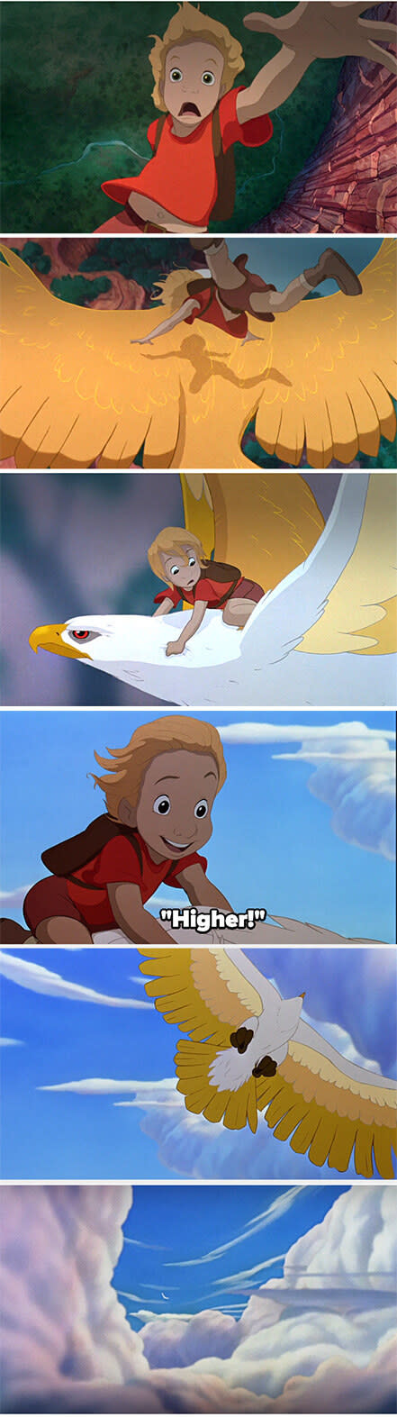 Screenshots from "The Rescuers Down Under"