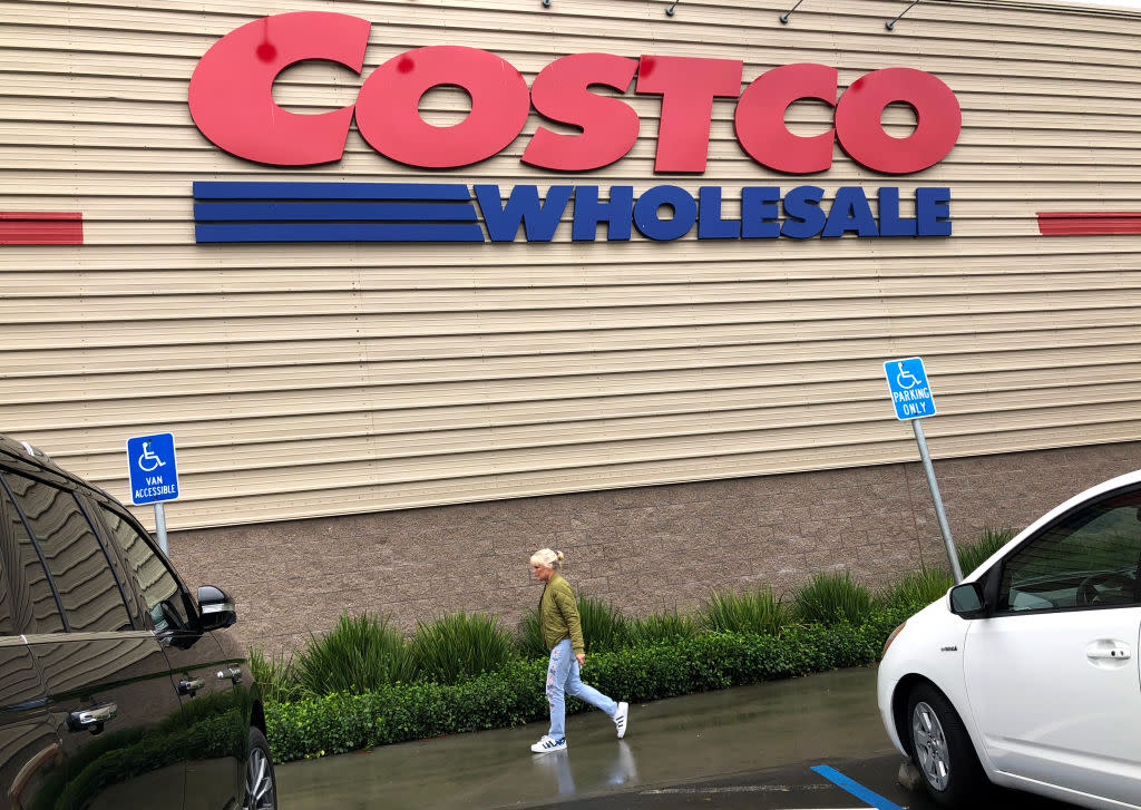 NOVATO, CALIFORNIA - DECEMBER 12: Customers enter at a Costco store on December 12, 2019 in Novato, California. Costco will report first quarter earnings today after the market close and is expected to beat analyst expectations. (Photo by Justin Sullivan/Getty Images)