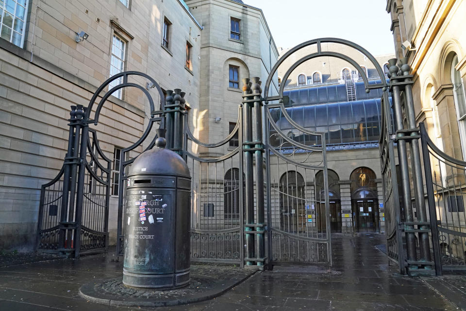 The extradition hearing is taking place at Edinburgh Sheriff Court. (Andrew Milligan/PA)