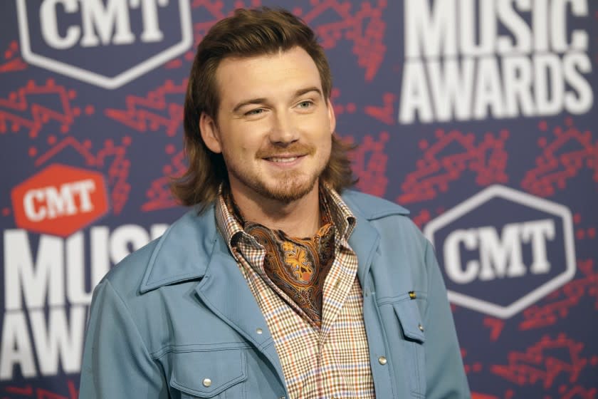 Morgan Wallen arrives at the CMT Music Awards in Nashville in June 2019