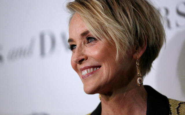 Cast member Sharon Stone poses at a premiere for &quot;Mothers and Daughters&quot; at The London Hotel in West Hollywood, U.S., April 28, 2016.   REUTERS/Mario Anzuoni