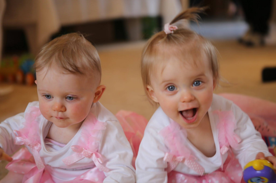 The twins celebrated their first birthday earlier this month. Photo: Facebook