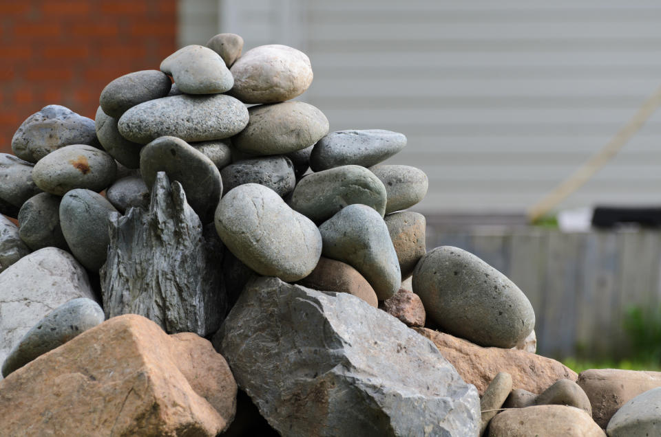 Small rocks outside