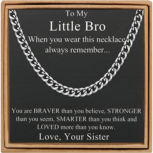 25) To My Little Bro Necklace