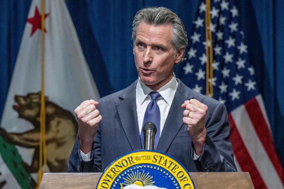 California Gov. Gavin Newsom releases his 2024-25 budget proposal, a $291.5 billion plan to close a $37.86 billion budget shortfall, on Wednesday, Jan. 10, 2024.