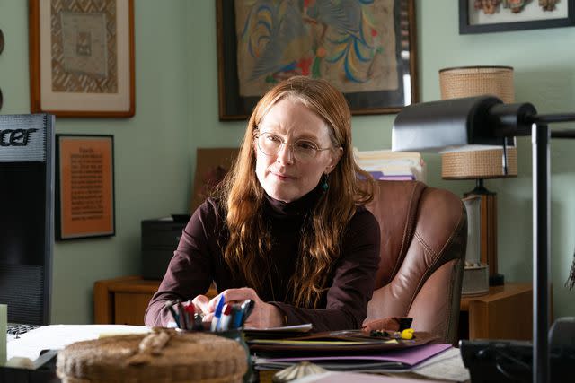 <p>A24</p> Julianne Moore in 'When You Finish Saving the World,' 2022