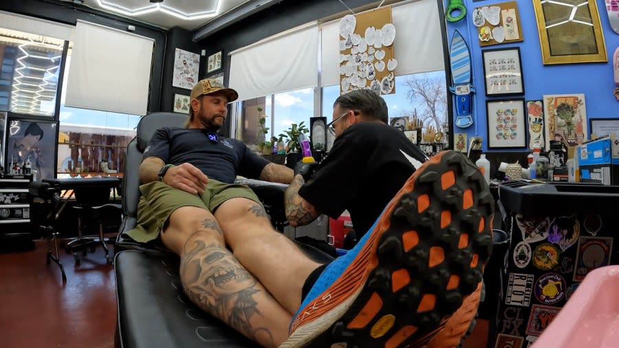 On Wednesday, Rick Keene was busy working on a tattoo for a customer.