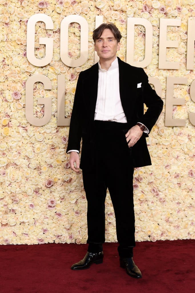 Cillian Murphy attends the 81st Annual Golden Globe Awards at The Beverly Hilton on January 07, 2024 in Beverly Hills, California.