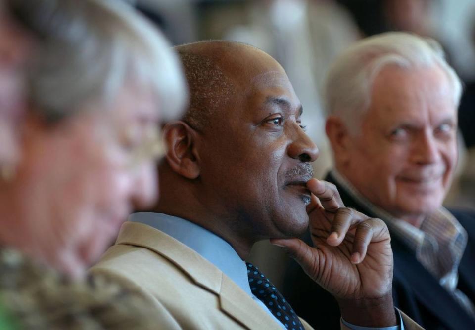 Merced Native Charles Ogletree, Jr., who is a professor of law at Harvard University, was honored at UC Merced Tuesday, May 8, 2007, when he received the Inaugural Alice and Clifford Spendlove Prize in Social Justice, Diplomacy and Tolerance.