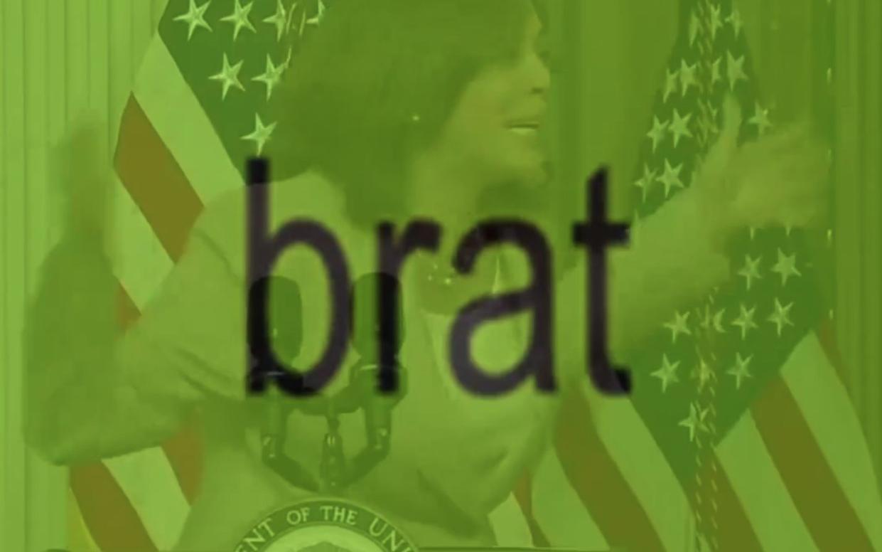 Ms Harris was designated "brat" by Charli XCX