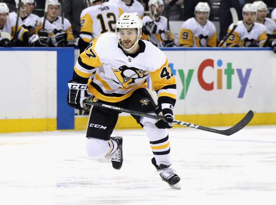 Adam Johnson played for the Pittsburgh Penguins in the US before moving to England (Getty Images)