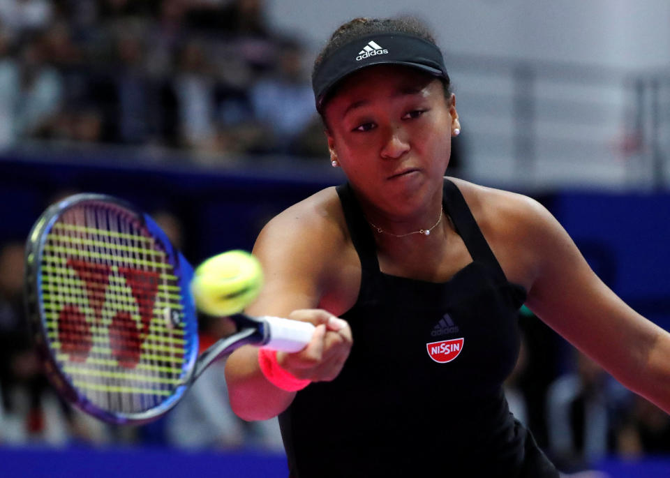 Japan tennis star Naomi Osaka in action at the Tokyo Open in September 2018. (Photo: Reuters/Toru Hanai)