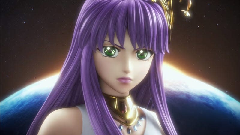 An image of Saori Kido from Saint Seiya.