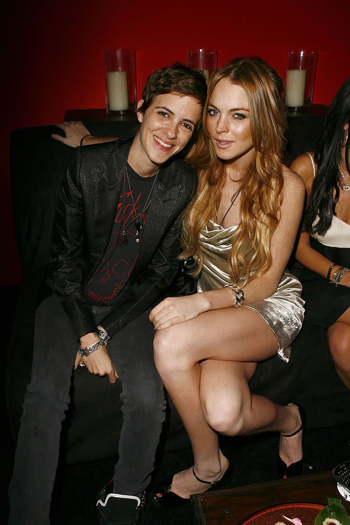 exclusive, premium rates apply los angeles, ca september 21 exclusive samantha ronson and lindsay lohan attend tv guides sixth annual emmy after party at the kress on september 21, 2008 in hollywood, california photo by jeff vespawireimage 