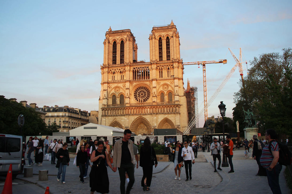 Restoration of Notre Dame Cathedral in France is expected to be completed this year (Esra Taskin / Anadolu via Getty Images)