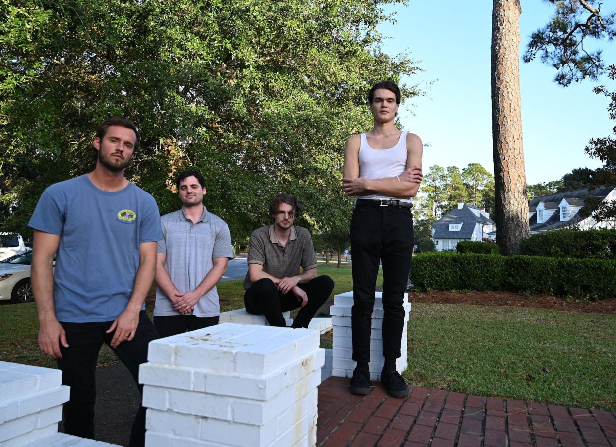 Wilmington dreampop band Lauds -- from left, McKay Glasgow, Gavin Campbell,  J. Holt Evans and Boyce Evans -- play a release show for new album "Imitation Life" Feb. 4 at Waterline Brewing.