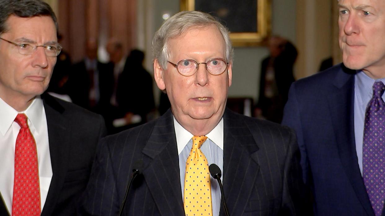 McConnell Advises Trump to Discourage Violence at Rallies