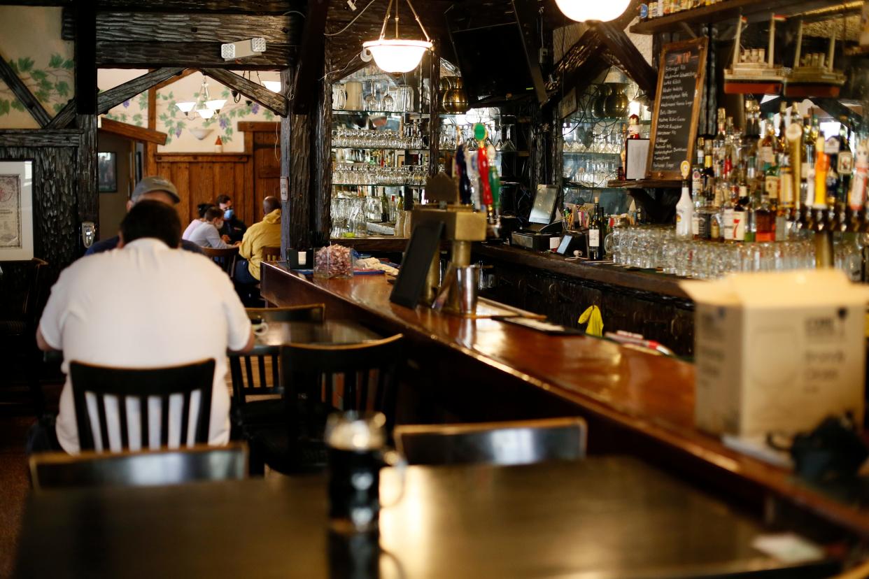 The historic bar area and dining room at Mecklenburg Gardens can be seen in this 2021 file photo.