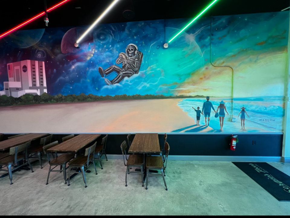 The new Sergio's Tacos Grill on Garden Street in Titusville has a tropical, Space Age vibe.