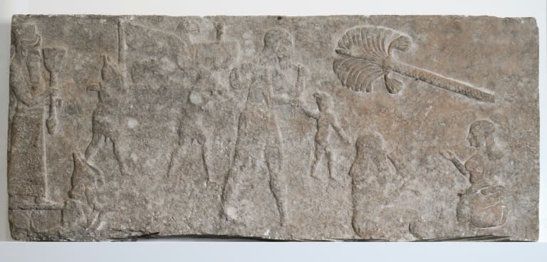 One of the Assyrian reliefs from the eighth century BC that were returned to Iraq by Switzerland on Friday (Handout)