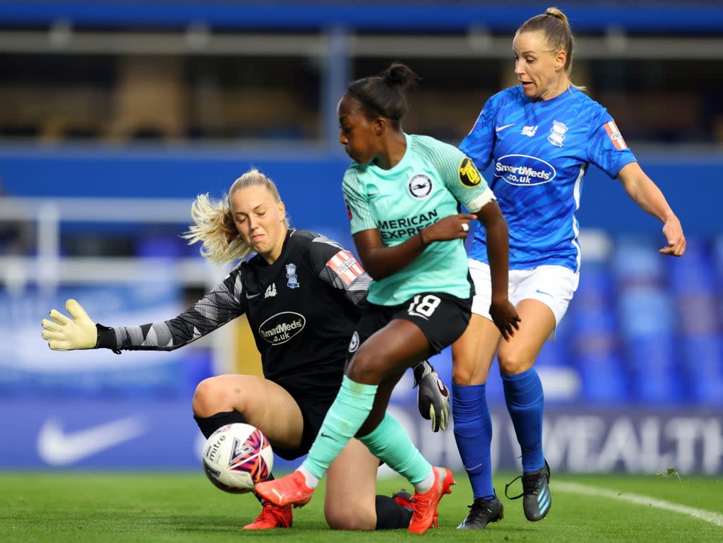 Danielle Carter sustained the injuries at Arsenal, though she now plays for Brighton (Getty Images)