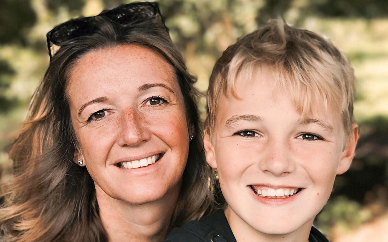 Laura Biggs with her son William, 12 -