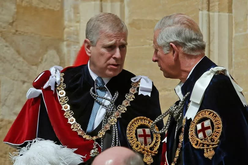 Prince Andrew and King Charles