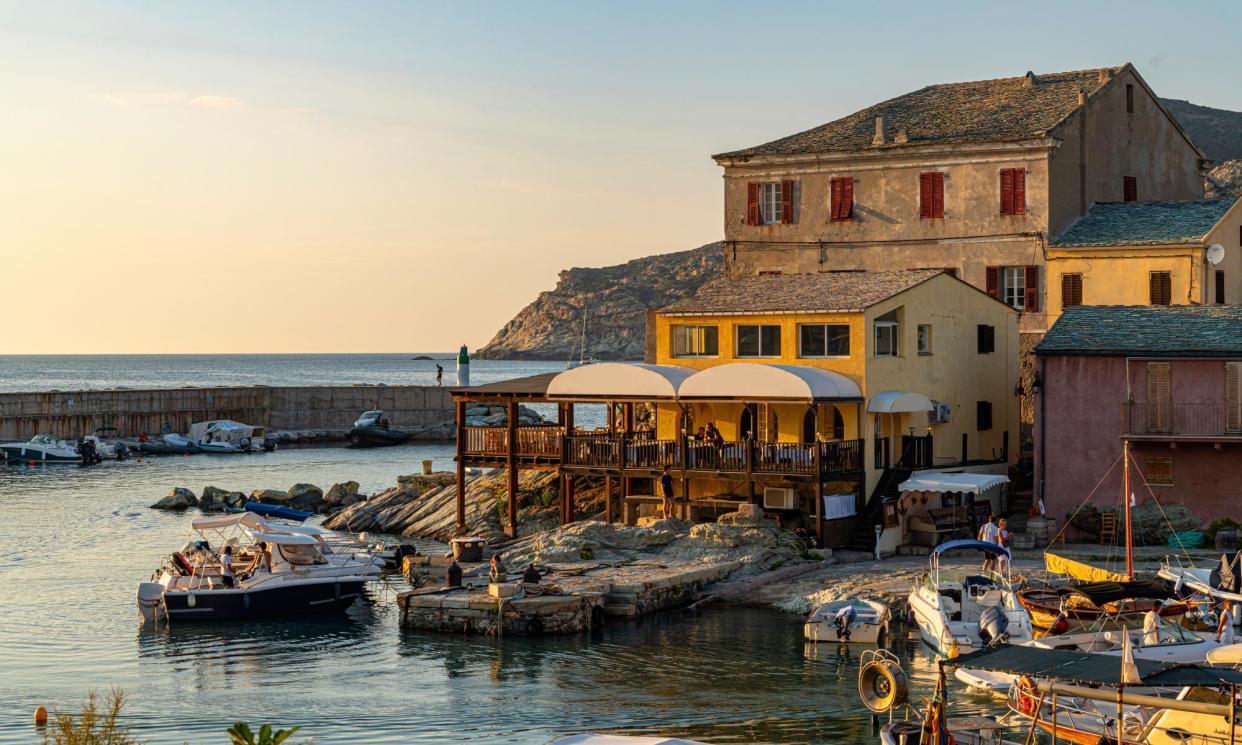 <span>Centuri is a fishing village on Corsica’s Cap Corse peninsula, its harbour dotted with many restuarants and bars.</span><span>Photograph: Guido Cozzi/Getty Images</span>