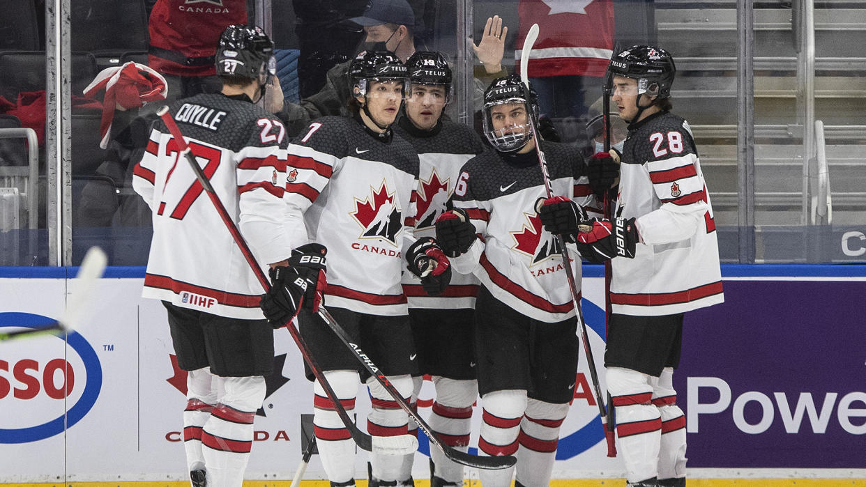 Canada took a commanding early lead over Austria and never looked back. (Jason Franson/CP)