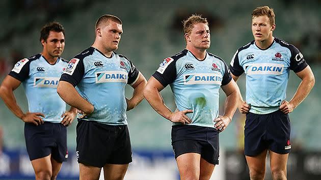 Tahs players shattered. Pic: Getty