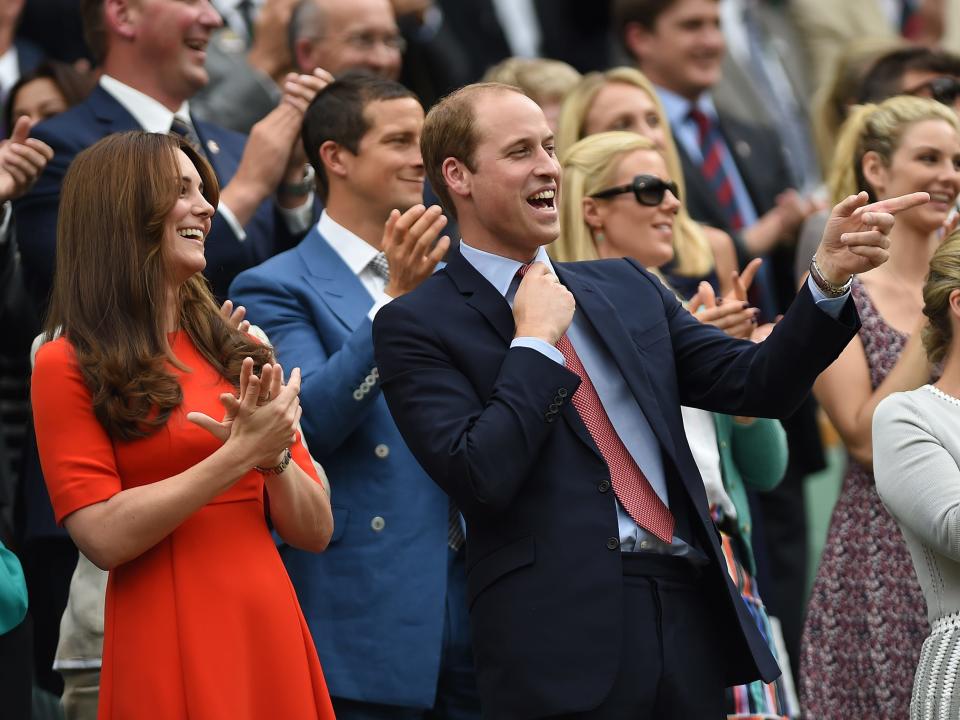 Prince William and Kate Middleton at Wimbledon in 2015.