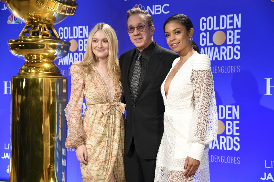 Dakota Fanning, Tim Allen, and Susan Kelechi Watson