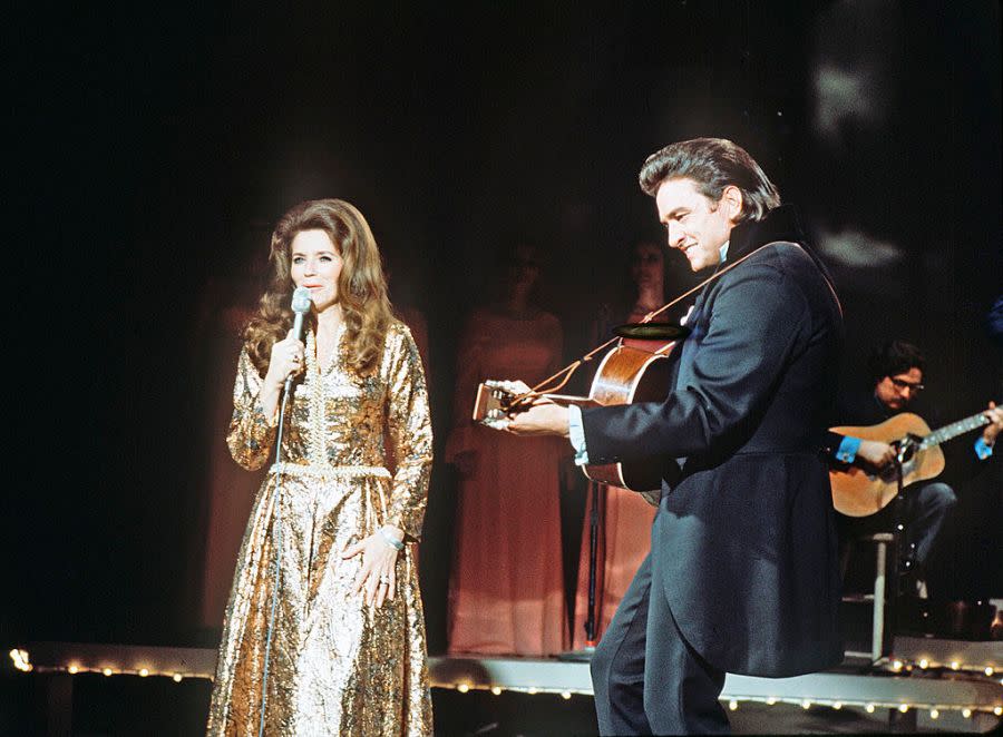 UNITED STATES – FEBRUARY 26: JOHNNY CASH – “The Johnny Cash Show” – 2/26/71, June Carter Cash, Johnny Cash, (Photo by ABC Photo Archives/Disney General Entertainment Content via Getty Images)