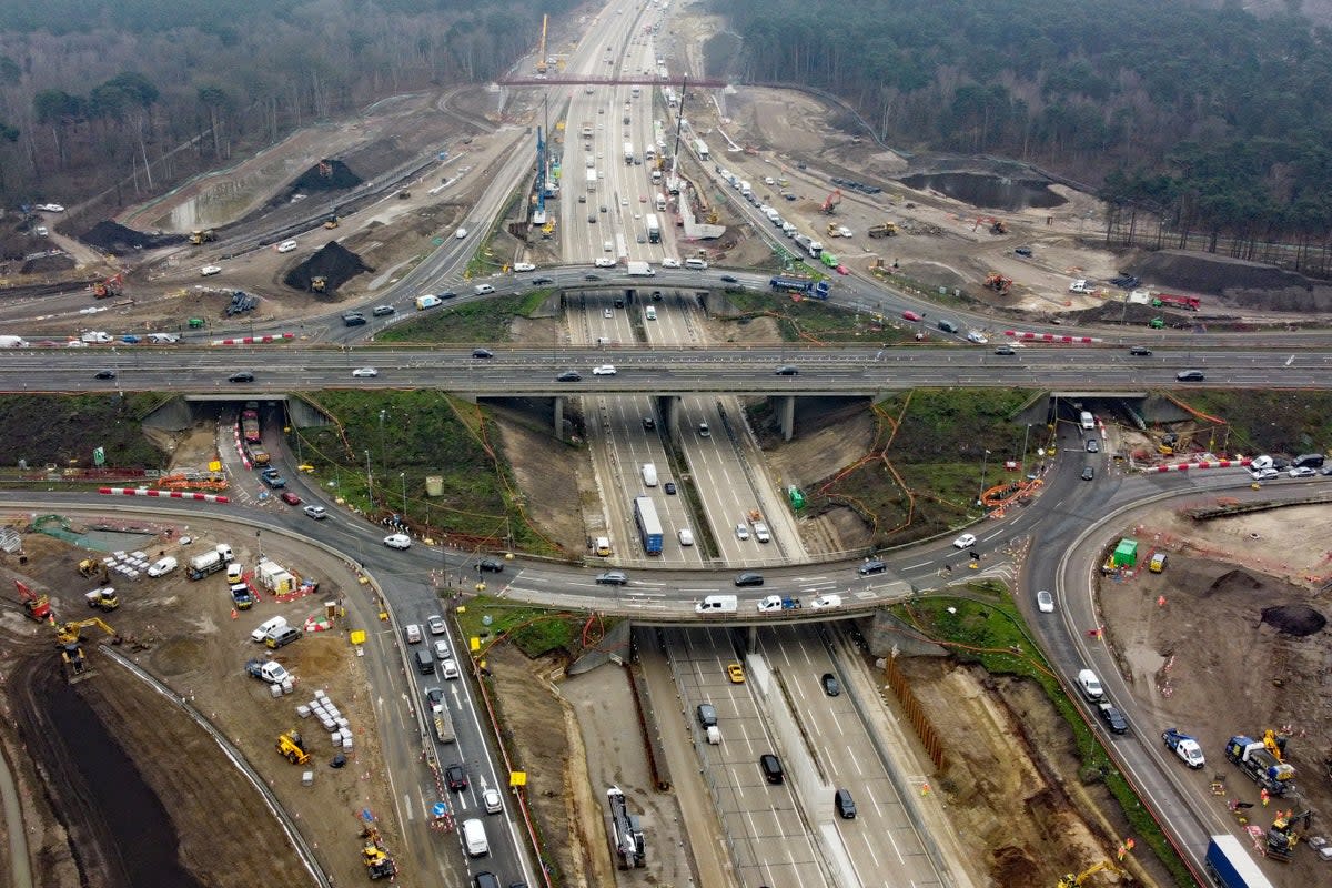 Junction 10 is the busiest section of the M25: on a normal day more than 300,000 vehicles pass through it (Gareth Fuller/PA Wire)