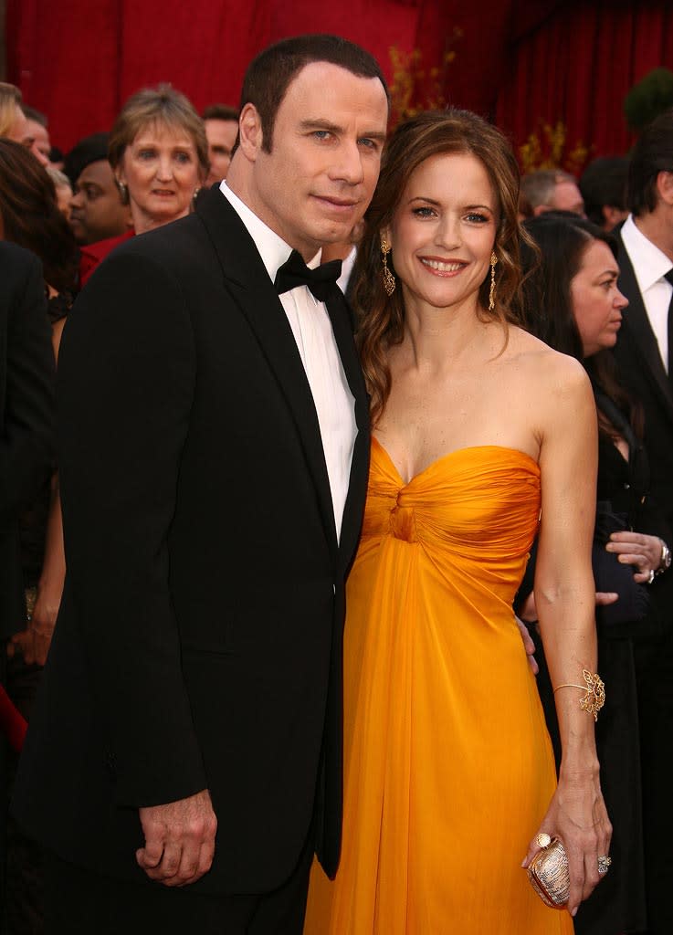 Oscars 2008 John Travolta Kelly Preston
