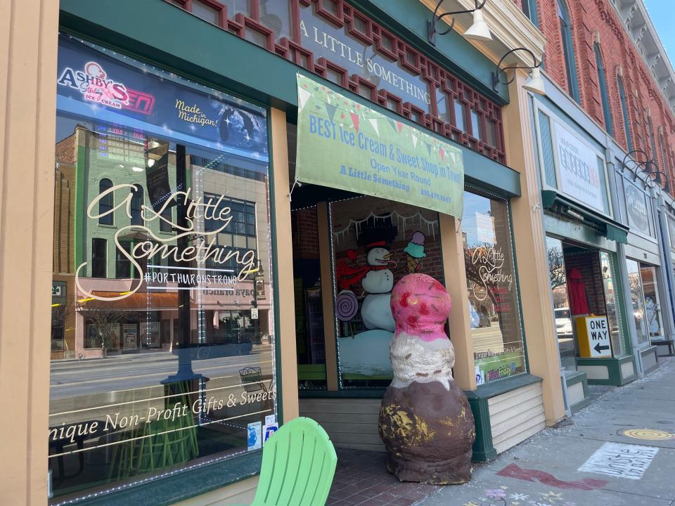 A Little Something, shown on Feb. 20, 2023, is slated to close its downtown Port Huron storefront in May.