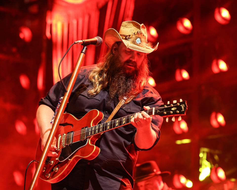 Chris Stapleton performs for a nearly sold-out crowd at Wells Fargo Arena on June 22, 2023.