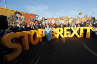 British opposition Liberal Democrats Party Leader Jo Swinson joins activists for a final day election rally at Esher Rugby Club in Hersham, England, Wednesday, Dec. 11, 2019 during the General Election campaign tour. Britain goes to the polls on Dec. 12.(AP Photo/Frank Augstein)