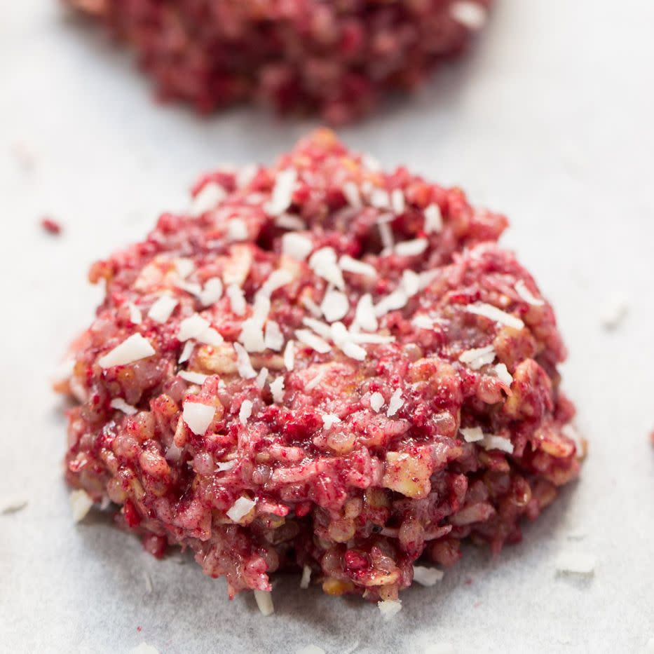 No-Bake Raspberry Quinoa Cookies