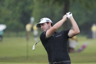 Patrick Cantlay hits off the seventh fairway during the second round of the PGA Zurich Classic golf tournament at TPC Louisiana in Avondale, La., Friday, April 21, 2023. (AP Photo/Gerald Herbert)