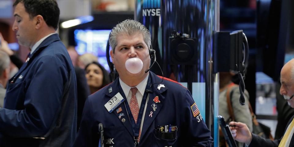 Traders work on the floor of the New York Stock Exchange (NYSE) in New York City, U.S., May 24, 2016.