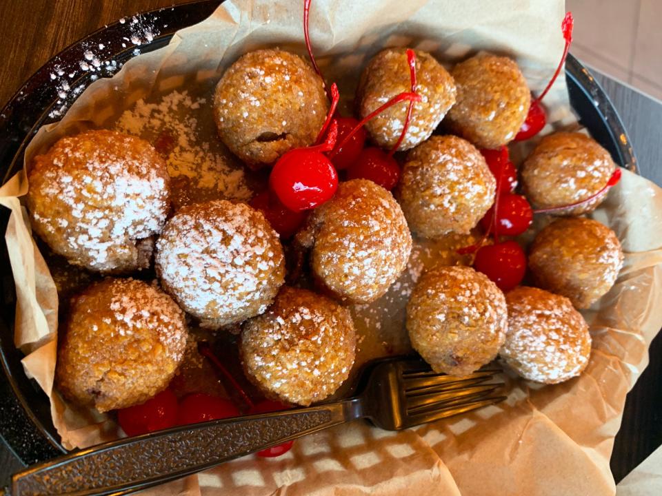 The Lil' Nookies are fried balls of molten cookie dough at Torchy's.