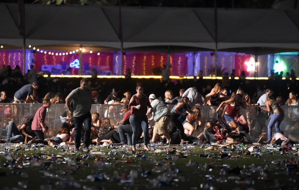 Scenes from Las Vegas mass shooting