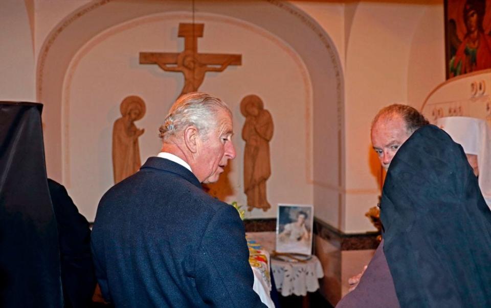 Prince Charles visits the Russian Orthodox Church of Mary Magdalene