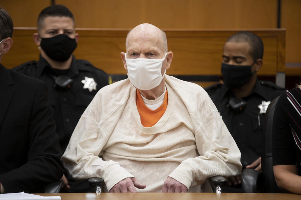 Joseph James DeAngelo during the third day of victim impact statements at the Gordon D. Schaber Sacramento County Courthouse on Thursday, Aug. 20, 2020