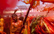 Holi celebrations in Daauji ka Huranga, Uttar Pradesh, India.<br><br> <p>Travel photojournalist JITENDRA SINGH lives and works in Shimla, Himachal Pradesh and is deeply interested is music, the visual arts and literature. His work has been used by Getty Images, National Geographic Traveler, Outlook Traveller, and government departments such as the Ministry of External Affairs, Ministry of Culture. <a href="http://www.flickr.com/photos/jitens/" rel="nofollow noopener" target="_blank" data-ylk="slk:Enjoy more of his work on Flickr;elm:context_link;itc:0;sec:content-canvas" class="link ">Enjoy more of his work on Flickr</a></p>