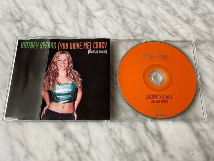 Opened CD import single for Britney Spears' "You Drive Me Crazy"