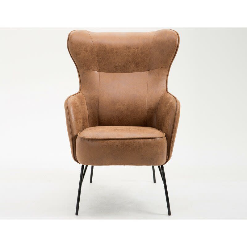 Faux Leather Armchair